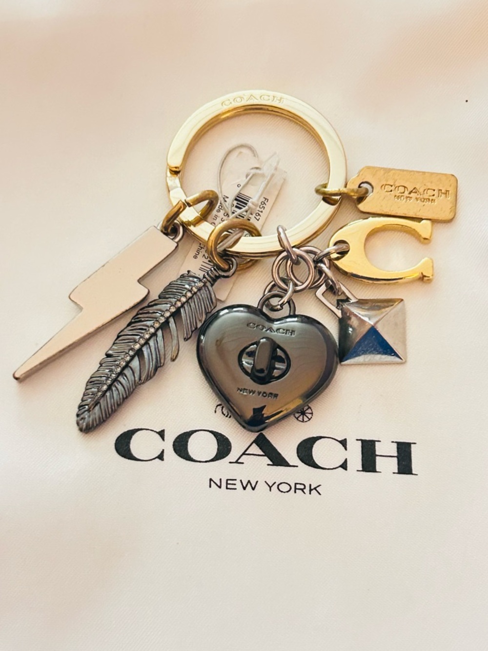 VERY RARE Vintage Coach Charm Keychain/ Bag Charm